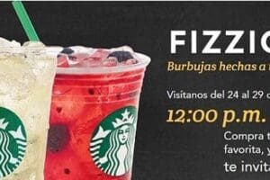 Starbucks Happy Hour: 2×1 en bebida Fizzio