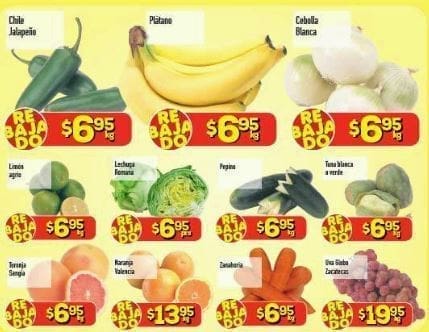 HEB: Ofertas de Frutas y Verduras del 4 al 6 de Agosto