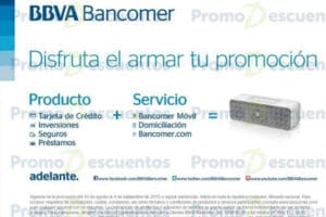 BBVA Bancomer: Disfruta armando tu promoción bocina de regalo