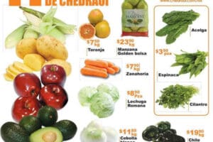 Chedraui: Ofertas de Frutas y Verduras 11 y 12 de Agosto