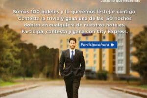 Promocion Hoteles City Express Gana Noches de Hospedaje Doble