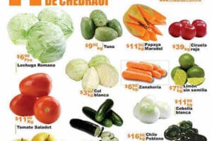 Chedraui: Ofertas de Frutas y Verduras 4 y 5 de Agosto