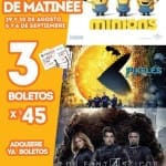 Cinemex Funciones Matinée de Minions, Pixeles o Los 4 Fantásticos 3 boletos por $45