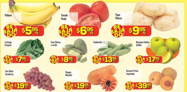 HEB: Ofertas de Frutas y Verduras del 11 al 13 de Agosto 2015