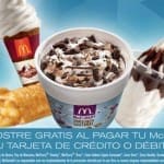 McDonalds Postre Gratis al Comprar McTrío Grande Con Visa