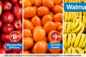 Walmart: Martes de Frescura Frutas y Verduras 25 Agosto