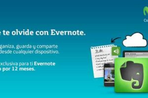 Movistar: Evernote Premium GRATIS por 12 Meses para clientes de prepago y pospago