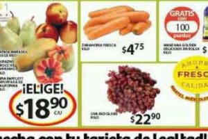 Soriana: Ofertas de frutas y verduras 18 y 19 de agosto