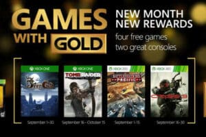 Xbox Live: Games with Gold Juegos Gratis Septiembre 2015