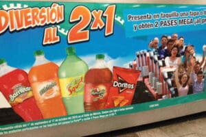 La feria de Chapultepec: Pase Mega al 2×1 con Doritos Sabritas y Refresco Barrilitos, Mirinda, Squirt o Manzanita Sol