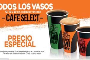 7-Eleven: Café Select a precio especial valido al 7 de octubre