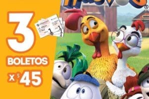 Cinemex: Funciones Matinée Un Gallo Con Muchos Huevos 3 Boletos Por $45