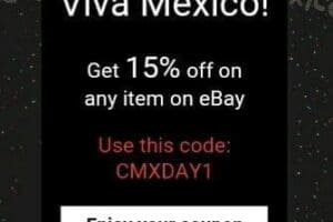 eBay: Cupón 15% de descuento Viva México!