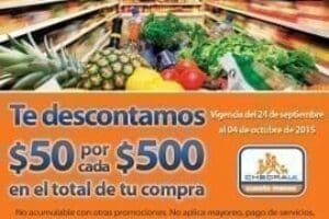 Chedraui: Cupón de descuento $50 por cada $500 de compra