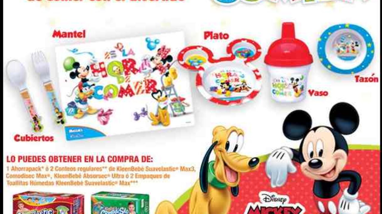 Kleenbebé y Huggies: te regalan set de comida de Mike mouse gratis
