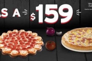 Pizza Hut: Todas las pizzas hasta 4 ingredientes a $159
