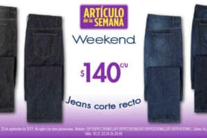 Suburbia: Artículo de la Semana Jeans Weekend a $140 del 14 al 20 de Septiembre