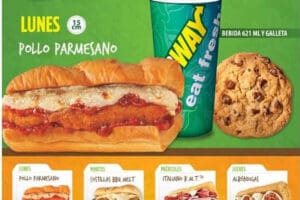 Subway: Combo del día a sólo $54 Pesos