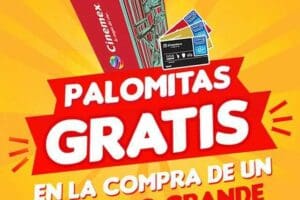Promocion Cinemex: Palomitas Gratis comprando Refresco grande