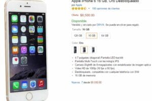 Amazon: Promoción iPhone 6 Gold a $8,500
