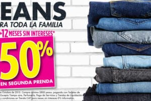 Suburbia: 50% de descuento en Jeans en segunda prenda y 12 MSI
