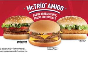 McDonalds: McTrío amigo $49