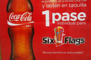 Oxxo: Pase Gratis de Six Flags comprando $150 de productos Coca-Cola