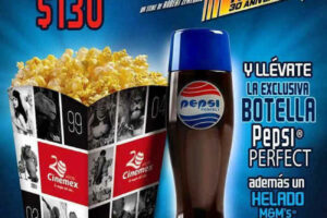 Promoción Cinemex: Combo Pepsi Perfect «Volver al Futuro» $130