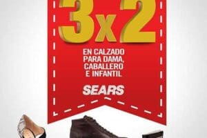 Sears: 3×2 en Calzado