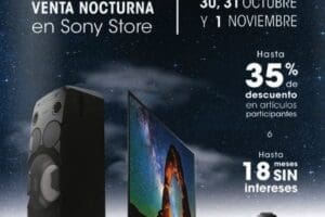 Venta Nocturna Sony Store al 1 de noviembre