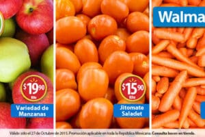 Walmart: Martes de Frescura Frutas y Verduras 27 de Octubre