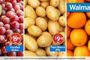 Walmart: Martes de Frescura Frutas y Verduras 13 de Octubre