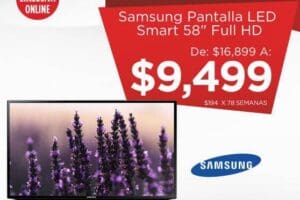 Elektra Promoción Buen Fin 2015: Pantalla Samsung 58″ a $9,499 y LG 32″ a $2,999