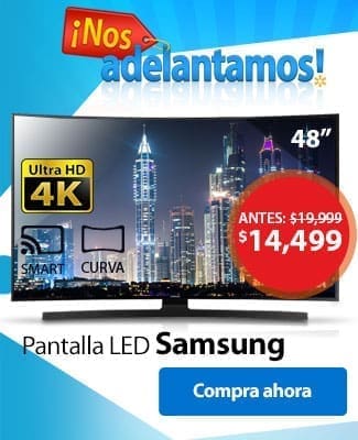 Adelantos El Buen Fin 2015 en Walmart: Pantalla Samsung UHD 4K, PS3 a $2,990 y Más