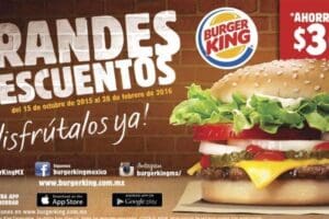 Burger King: cupones de descuento al 28 de febrero de 2016