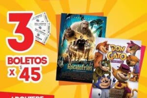 Cinemex: 3 boletos por $45 para Matinée Películas Escalofríos o Don Gato