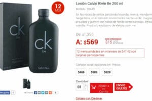 Elektra: Loción Calvin Klein Be 200 ml