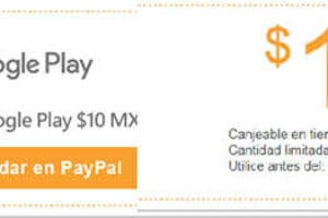 Google Play: Cupon de $10 de Crédito con PayPal