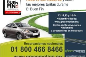 Ofertas del Buen Fin 2015 en Green Motion Car Rental