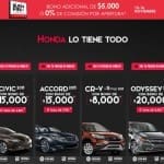 Ofertas del Buen Fin 2015 en Honda