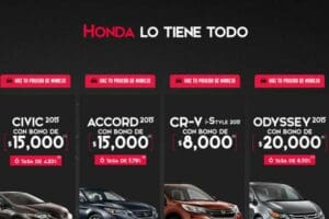Ofertas del Buen Fin 2015 en Honda