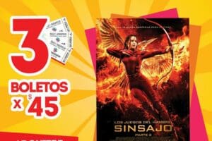 Cinemex: 3 Boletos por $45 para Funciones Matinée Sinsanjo Parte II