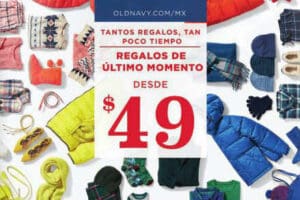 Old Navy: hasta 50% de descuento en toda la tienda y regalos desde $49