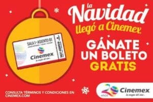 Cinemex: Boleto Gratis Regalo de Navidad 14 Diciembre