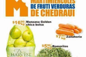 Chedraui: frutas y verduras 29 y 30 de diciembre