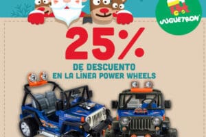 Juguetron: 25% de descuento en linea power wheels