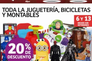 Soriana: 20% de descuento en toda la juguetería, bicicletas y montables