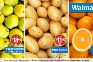 Walmart: martes de frescura frutas y verduras 22 de diciembre
