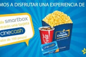 Cinépolis: Gratis Tarjeta Cinecash de $100 comprando un paquete Smartbox