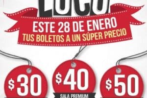 Jueves Loco Cinemex: boletos 2D, 3D a $30, $40 y $50 pesos todas las salas